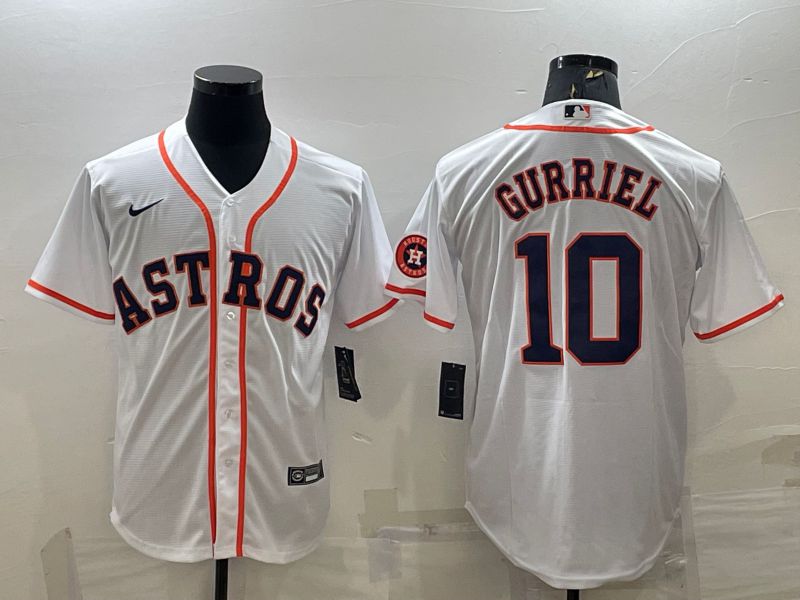 Men Houston Astros #10 Gurriel White Game Nike 2022 MLB Jersey->houston astros->MLB Jersey